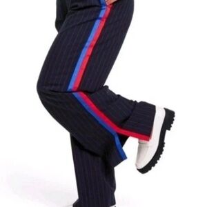 La Linge for Target. Striped Navy Pants with Red and Blue Accents